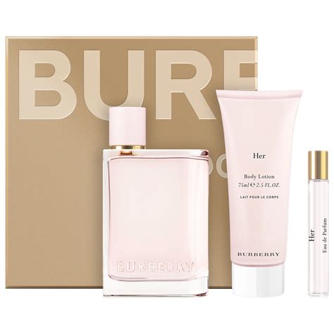 burberry her eau de parfum spray 50ml gift set|burberry her perfume chemist warehouse.